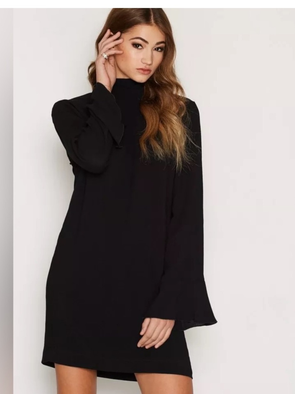 IRO Anna High Neck Ruffle Dress Size 36 (16W)